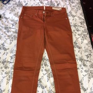 Burnt orange Rag & Bone Jeans